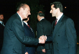 Chirac with Gebran Tueni